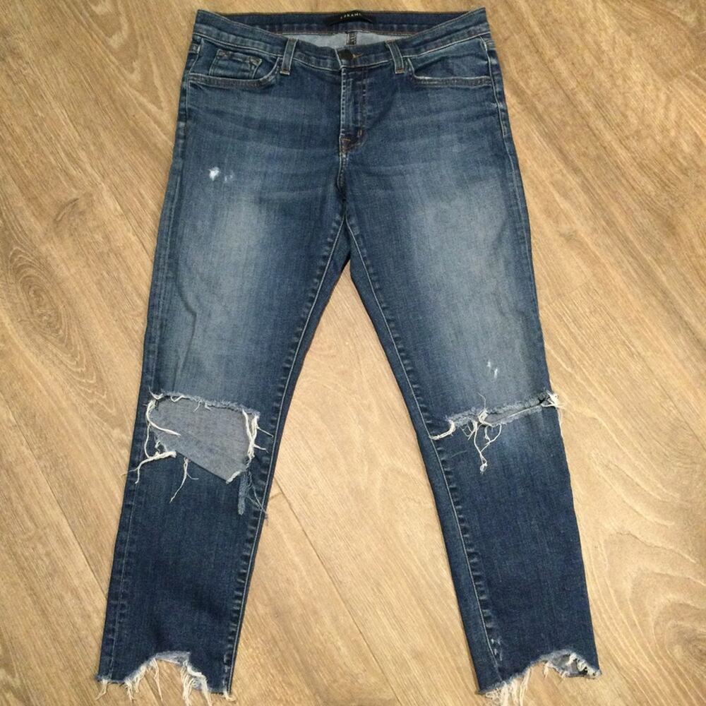 J Brand Sadey Slim Straight destruct jeans 28